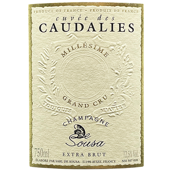 De Sousa Champagne Millesime Cuvee Caudalies Grand Cru Extra Brut - Click Image to Close